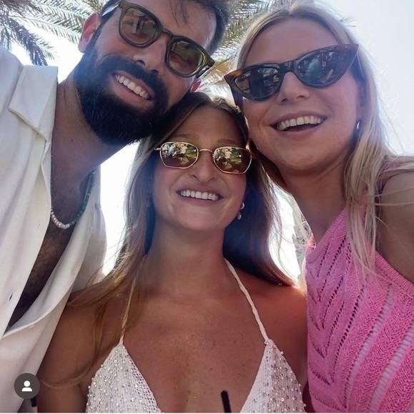 Shani Shemer Swimwear Retrofete Designer Kate Crochet Knit Midi Dress Barbie - Picture 12 of 17